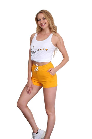 Set maiou si pantaloni scurti cu imprimeu P367-292