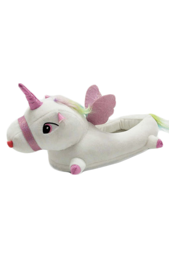 Papuci pufosi de casa in forma de unicorn PC9-2