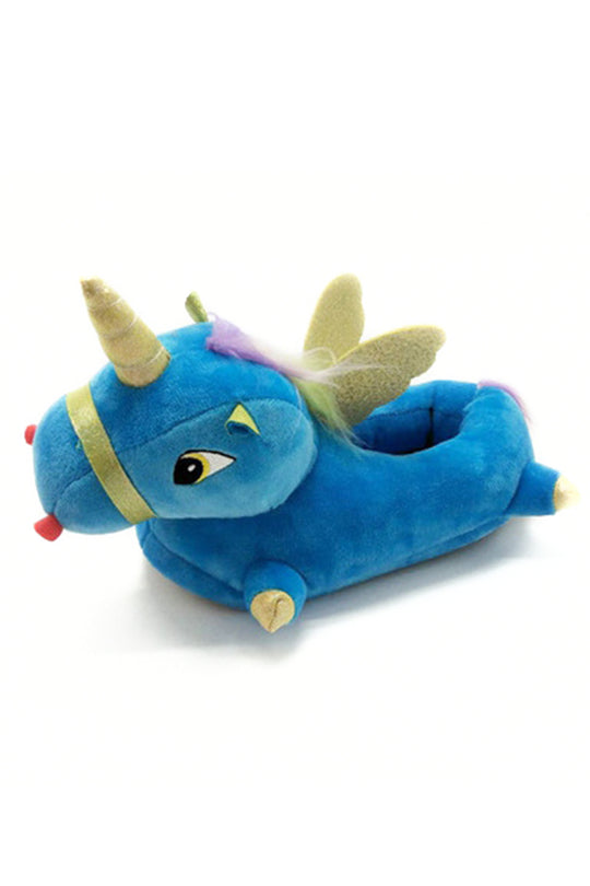 Papuci pufosi de casa in forma de unicorn PC9-4