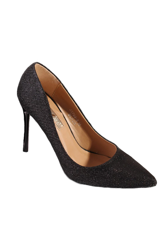 Pantofi stiletto accesorizati cu sclipici PDS110-1