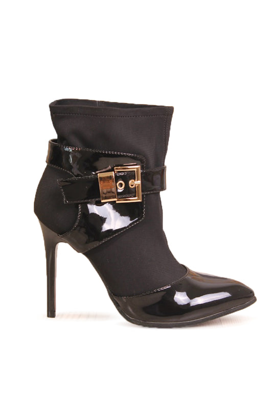 Botine cu toc inalt si catarama PDS30-1