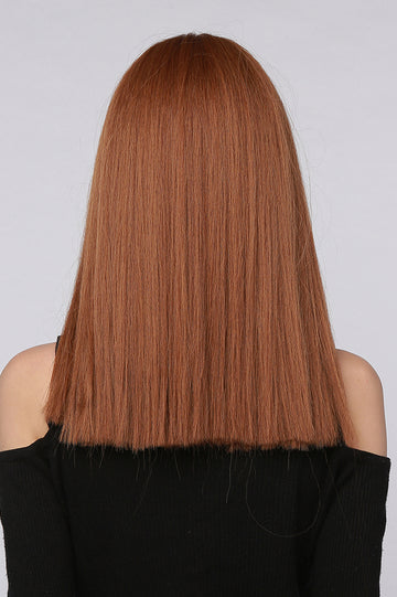 Peruca saten-deschis model bob lung cu breton PER111-8888