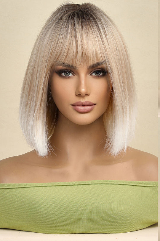 Peruca ombre, model bob mediu cu breton PER124-9999