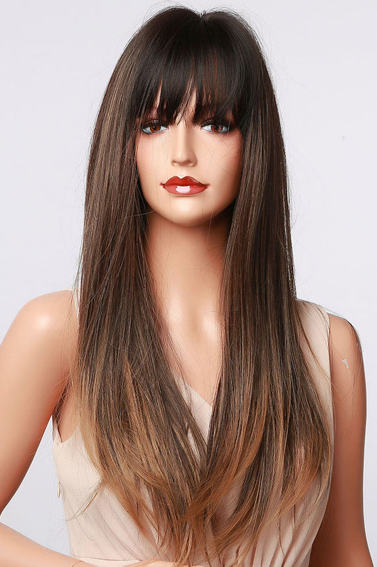 Peruca bruneta in degrade, par lung PER130A-100