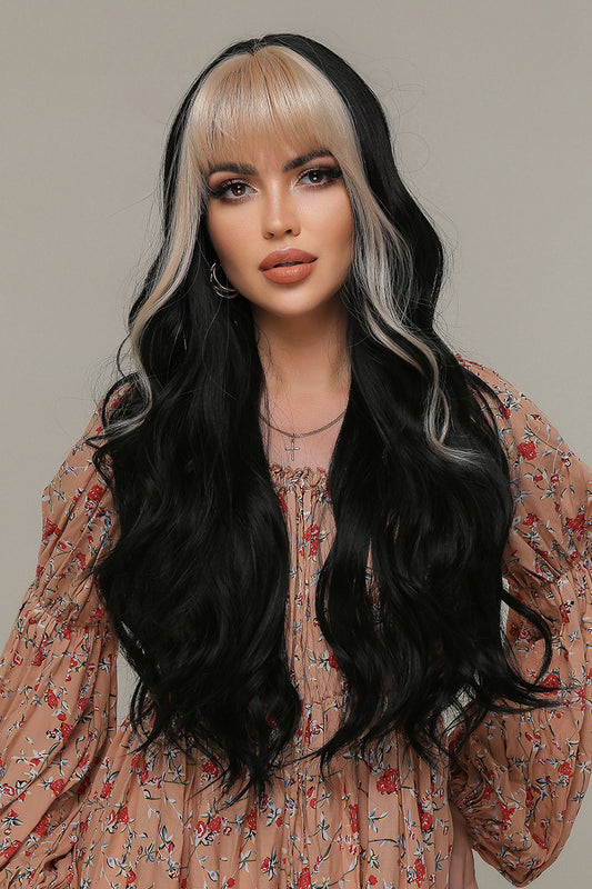 Peruca bruneta cu suvite blonde PER135B-100