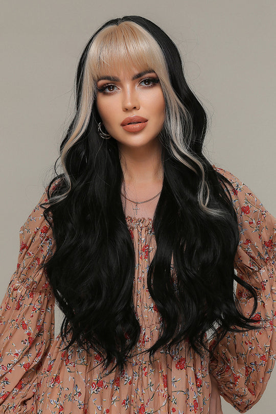 Peruca bruneta cu suvite blonde PER135B-100