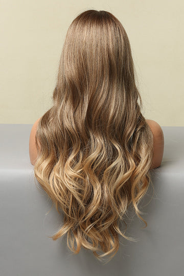 Peruca saten cu blond, par lung PER143-100