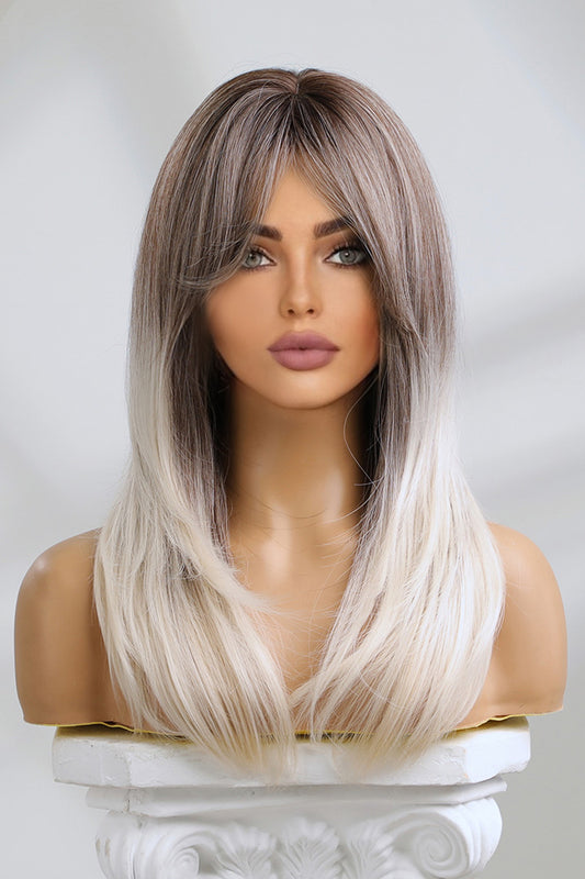 Peruca satena cu suvite blonde, par lung PER87-1511