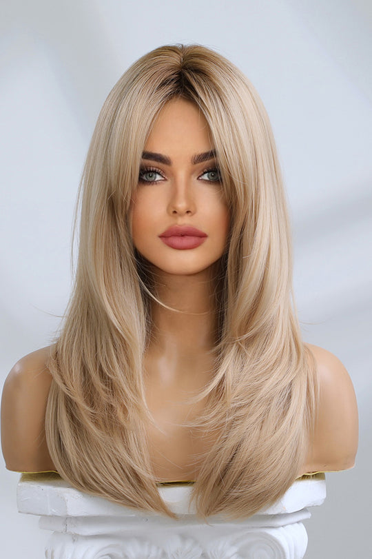 Peruca blond inchis in degrade, par lung PER87-9999