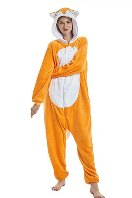 Pijama pufoasa intreaga cu model FOX PJM141-9