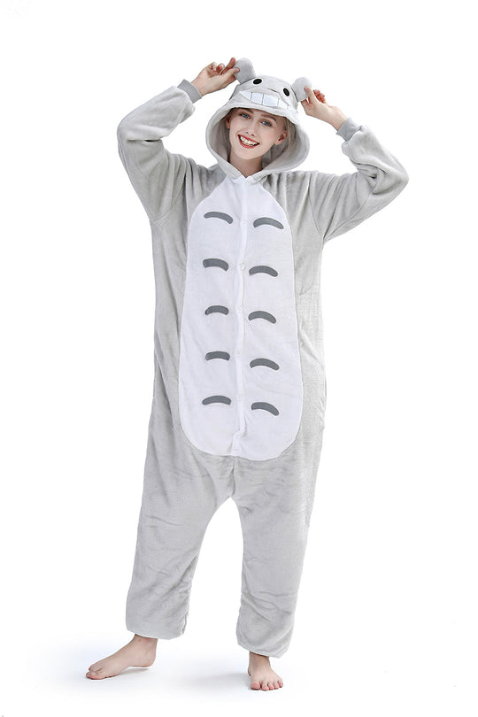 Pijama pufoasa kigurumi tip salopeta si model pisica PJM16-1822