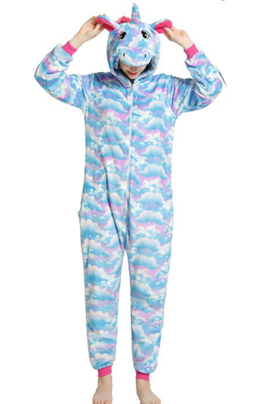 Pijama intreaga kigurumi model unicorn PJM163-4