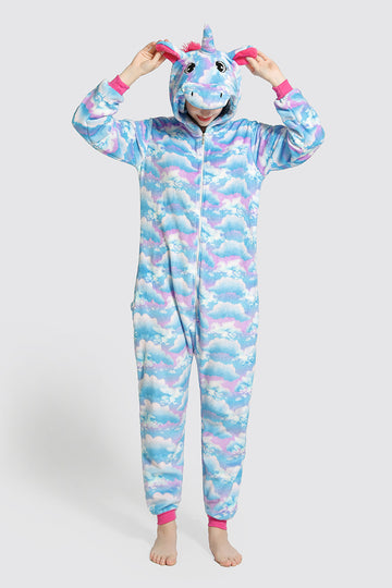 Pijama intreaga kigurumi model unicorn PJM163-4