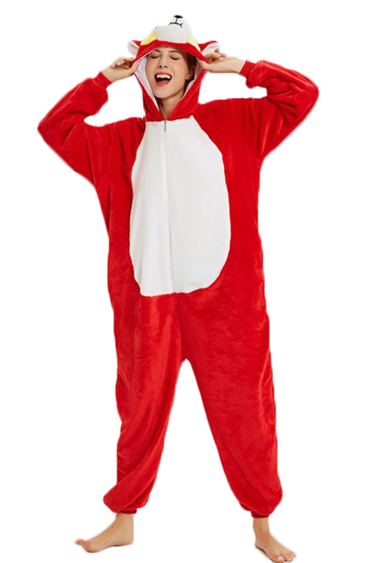 Pijama pufoasa kigurumi model vulpe PJM166-232