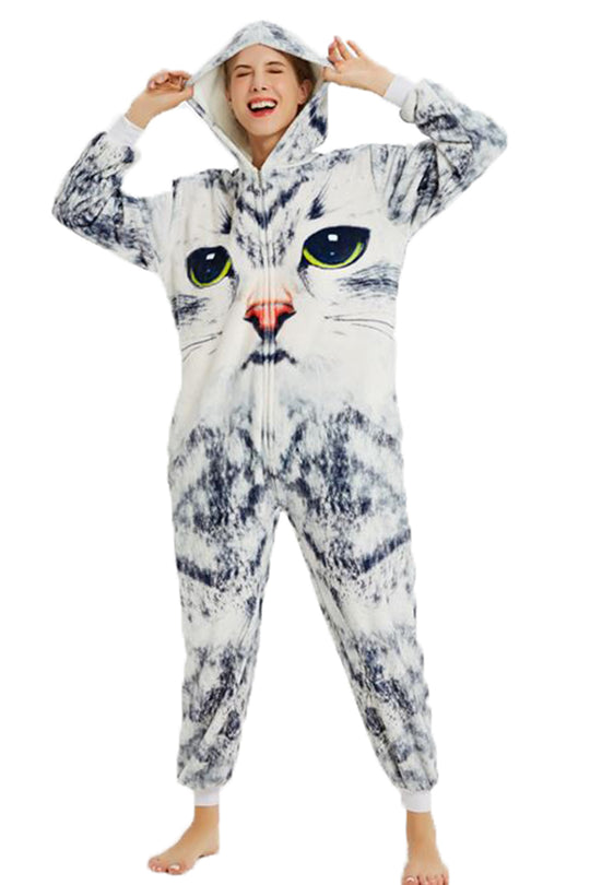 Pijama pufoasa kigurumi model pisica PJM168-1822