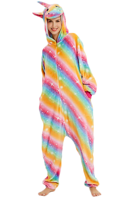 Pijama pufoasa kigurumi model unicorn PJM169-100
