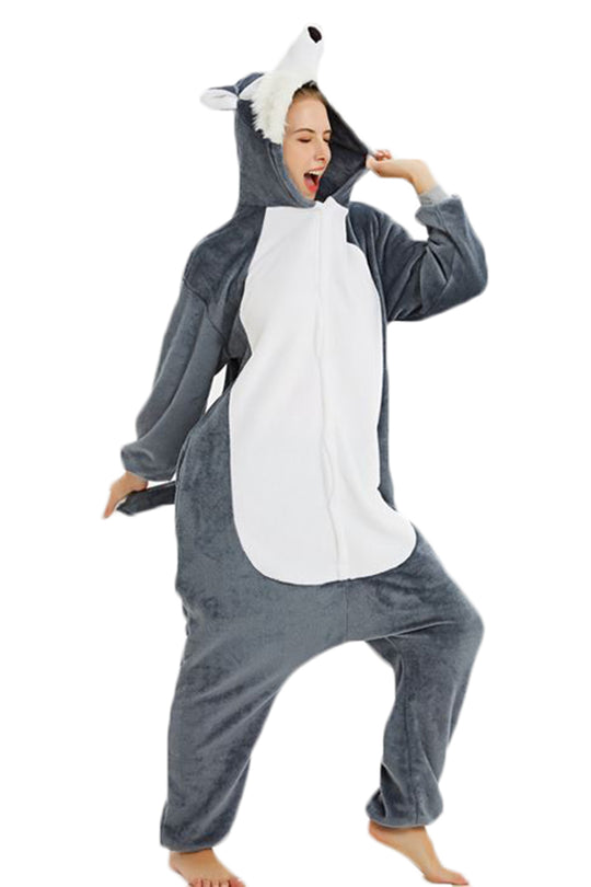 Pijama pufoasa kigurumi model caine husky PJM173-1822