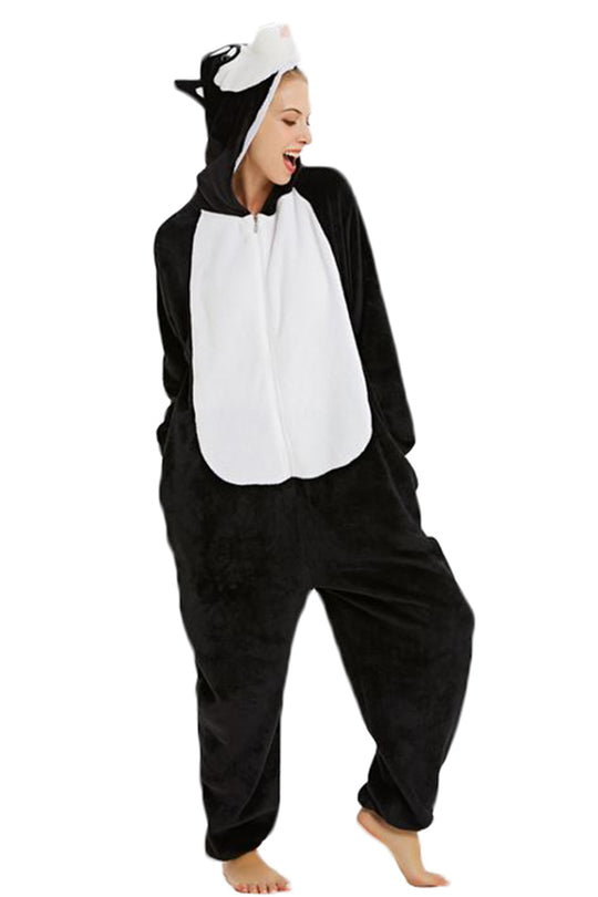 Pijama pufoasa kigurumi model caine husky PJM174-1122