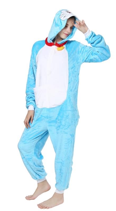 Pijama pufoasa model blue cat PJM185-441