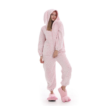 Pijama kigurumi tip salopeta si model iepuras PJM225-5