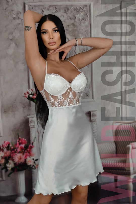 Desu elegant din material satinat fin la atingere R875-2