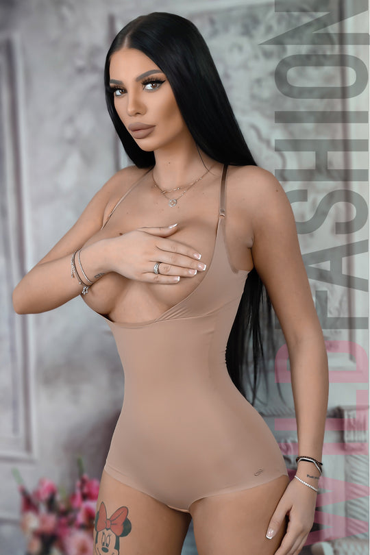 Body modelator fara cupe cu decolteu amplu R908-152