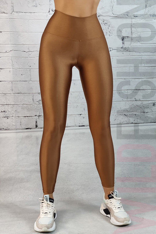 Colanti cu talie inalta din material elastic si lucios R936-8