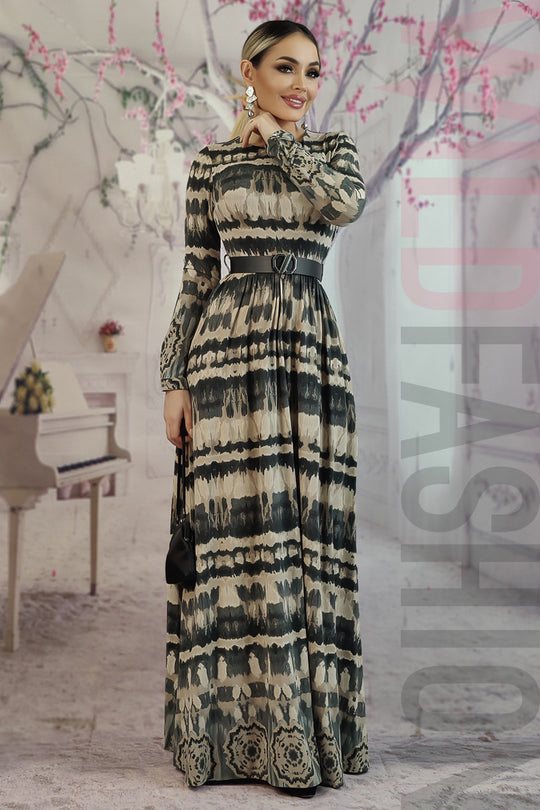 Rochie casual din material vaporos R956D-100