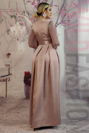 Rochie eleganta de ocazie din material satinat R957-5222