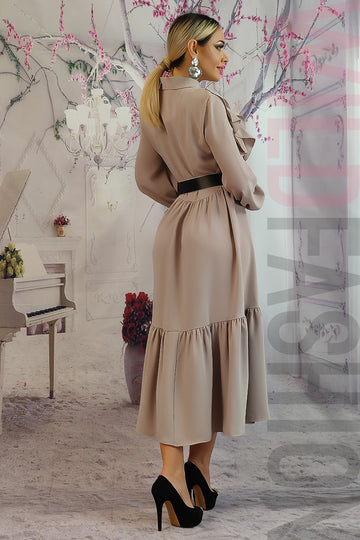 Rochie eleganta cu volanase ci maneci lungi R959A-18