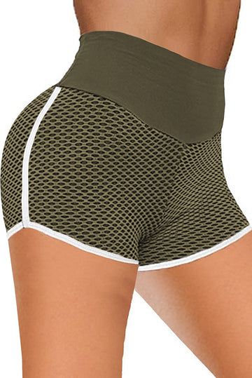 Pantaloni scurti sport cu talie inalta cu efect de evidentiere a fesierilor S349-120