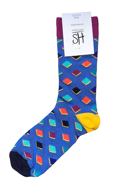 Sosete Happy Socks cu model cuburi STK403-4