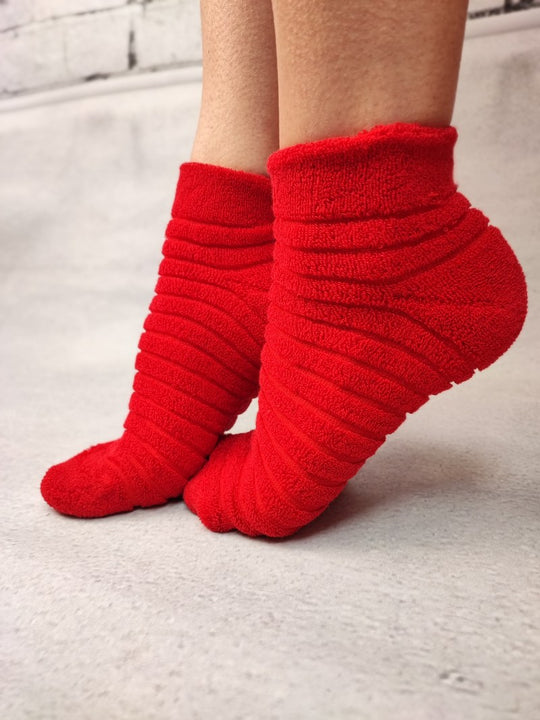 Sosete scurte ultrasox din material flausat STK448-3