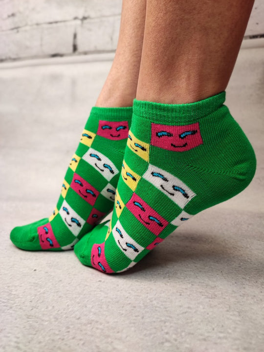 Sosete medii din bumbac ultrasox medii colorate STK463-12