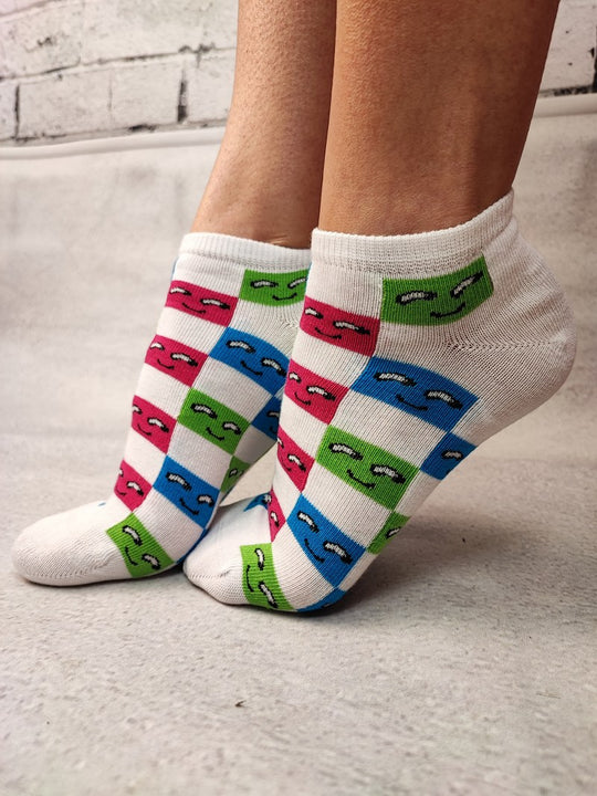 Sosete medii din bumbac ultrasox medii colorate STK463-2