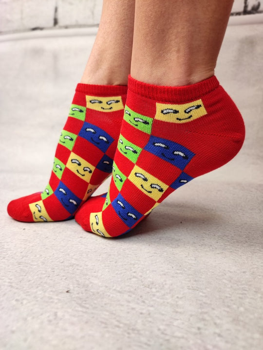 Sosete medii din bumbac ultrasox medii colorate STK463-3