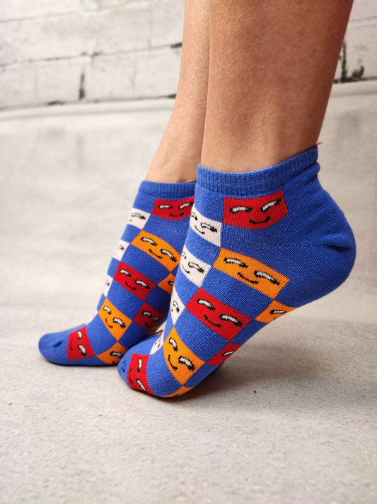 Sosete medii din bumbac ultrasox medii colorate STK463-4