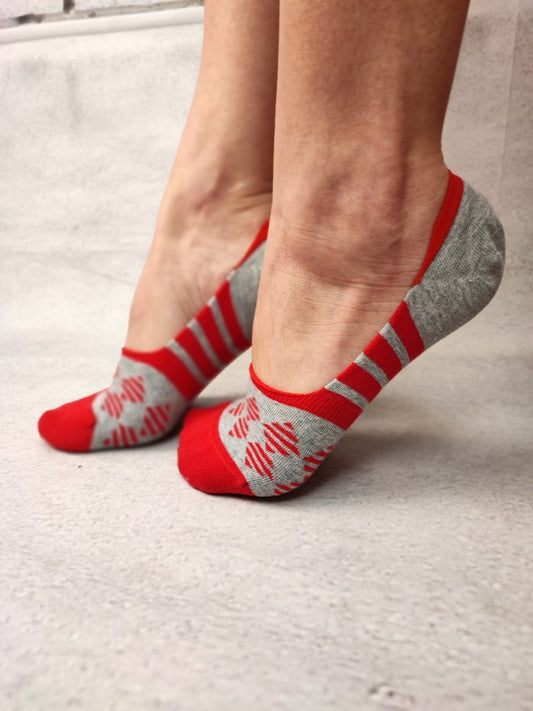 Sosete talpici invizibile ultrasox model geometric STK472-1833