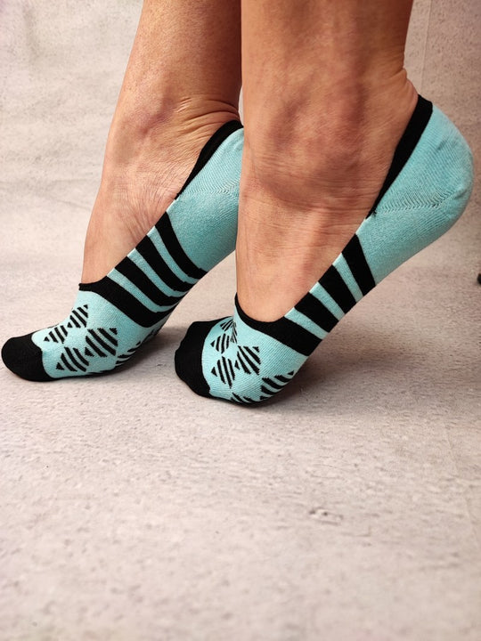 Sosete talpici invizibile ultrasox model geometric STK472-481