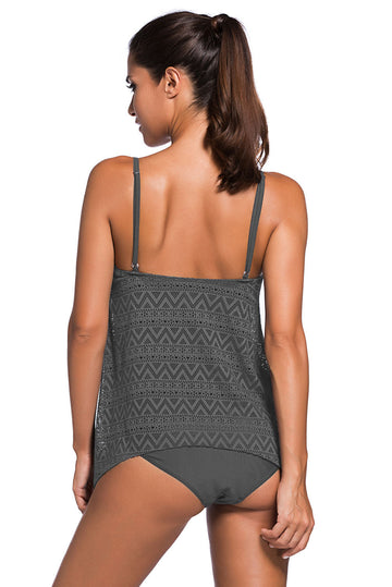 Costum de baie tankini din doua piese cu model SW1468-181