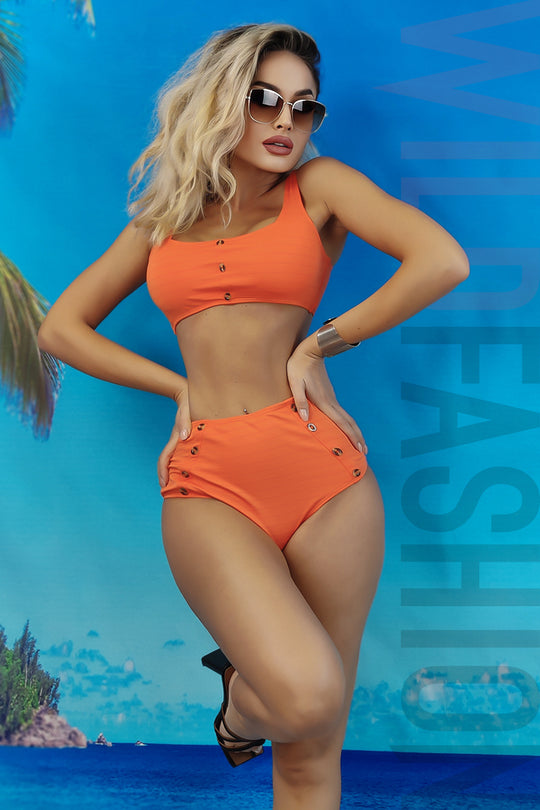 Costum de baie in 2 piese model retro SW1891RR-19