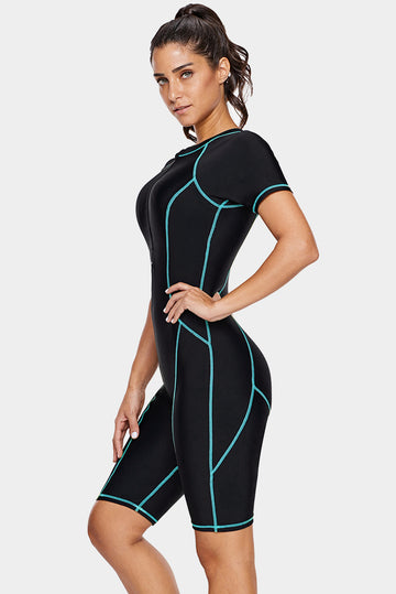 Costum de baie intreg tip SURF din material elastic SW2520-1