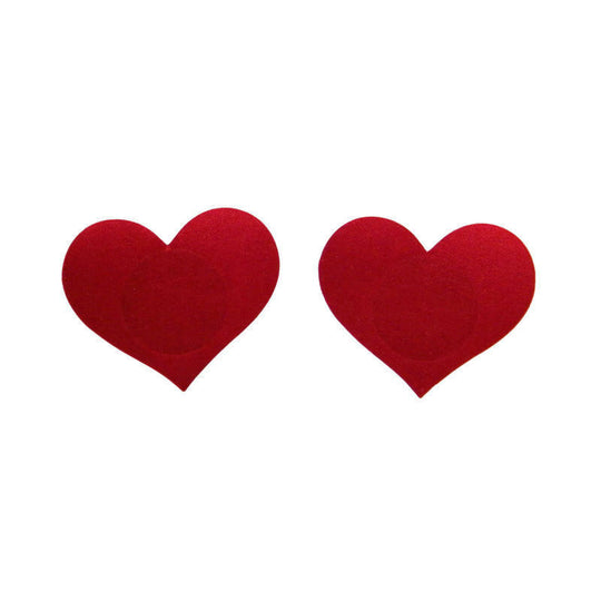 Accesorii autoadezive pentru sani , model inimioare, Rosu TE129-81