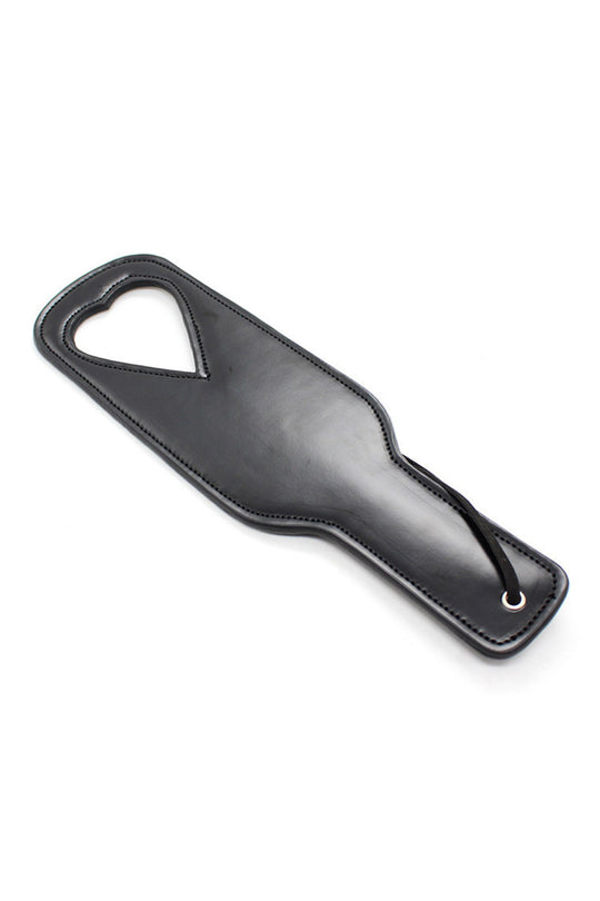 Paleta fetish din imitatie piele cu decupaj in forma de inima TOY218-1