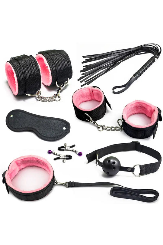 Set accesorii fetish din 7 piese pentru o experienta deosebita TOY280-151