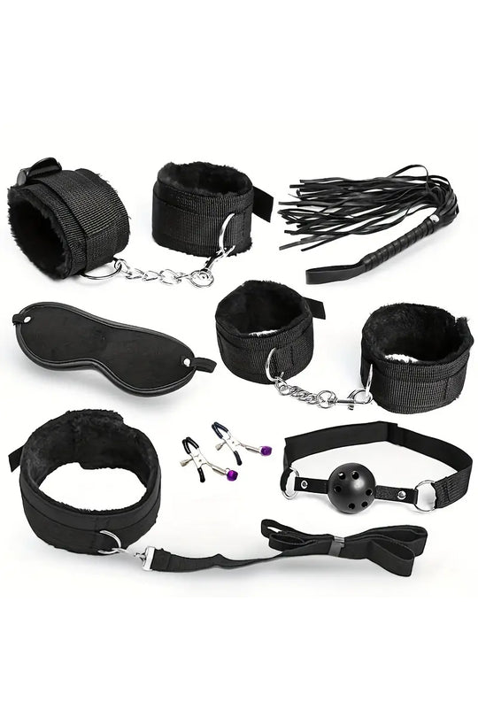 Set accesorii fetish din 7 piese pentru o experienta deosebita TOY280-1