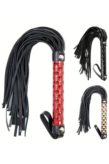 Bici fetish din vinil accesorizat cu franjuri si nit metalic TOY282-1