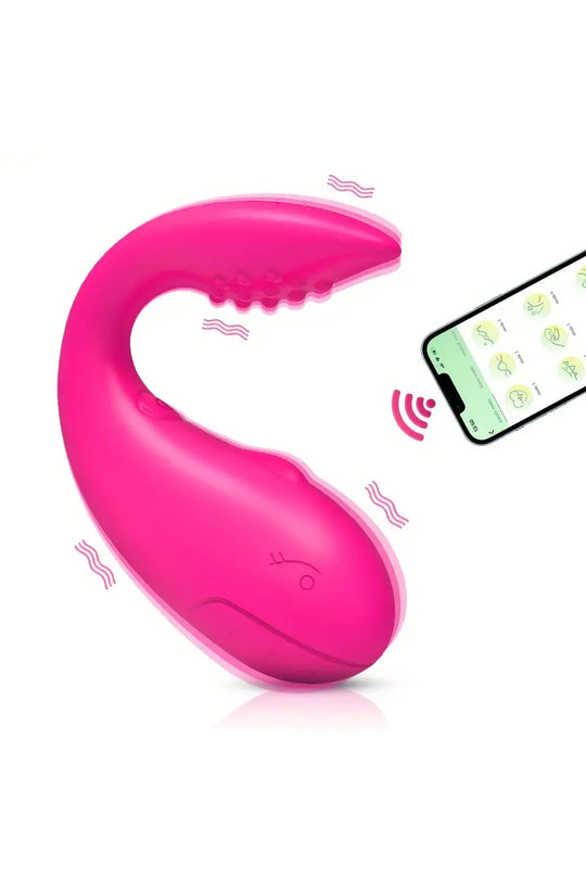 Vibrator tip ou (egg) din silicon cu baterii si aplicatie TOY283A-55