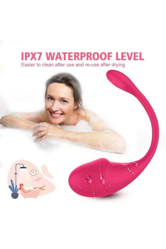 Vibrator tip ou (egg) din silicon cu 10 viteze TOY284-55