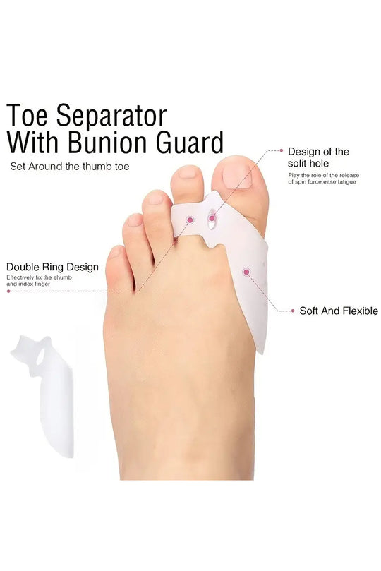 Pereche corector pentru degetele de la picioare din silicon moale TOY292-2